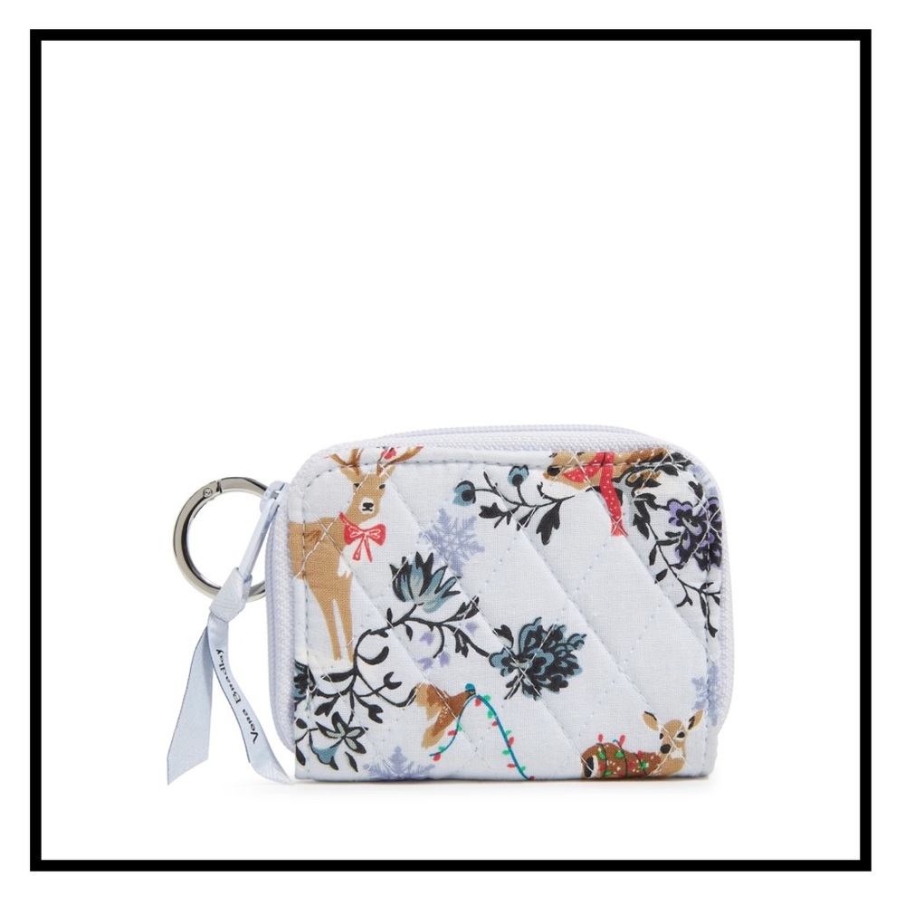 Vera Bradley cotton wallet in merry mischief print